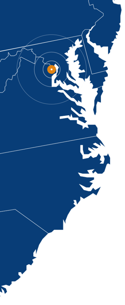 map of potomac's service area northern va, maryland and washington dc