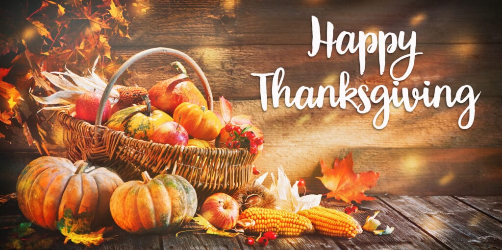 With Gratitude and Thanks to Our Clients at Thanksgiving